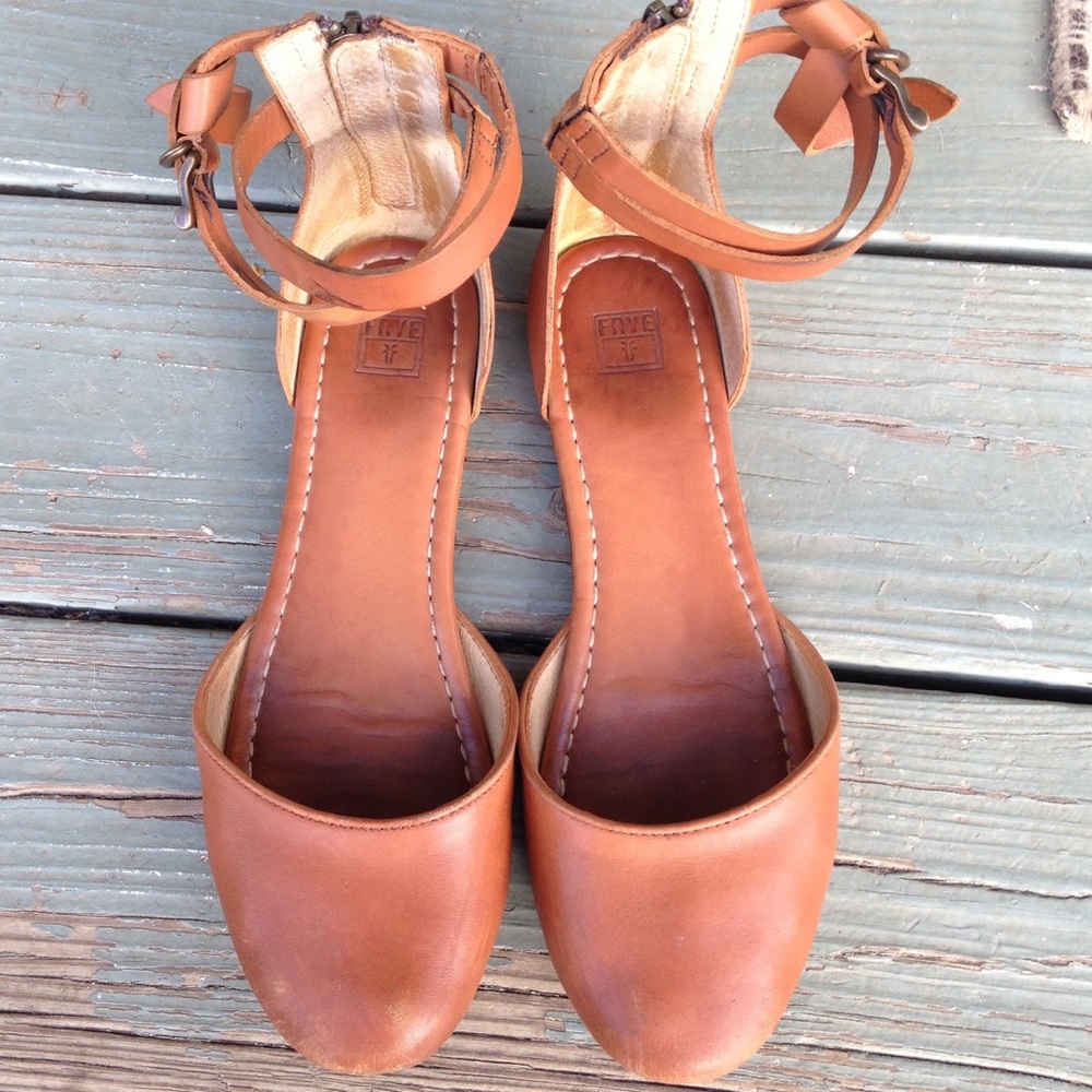Frye Ballet Flats w/ ankle strap